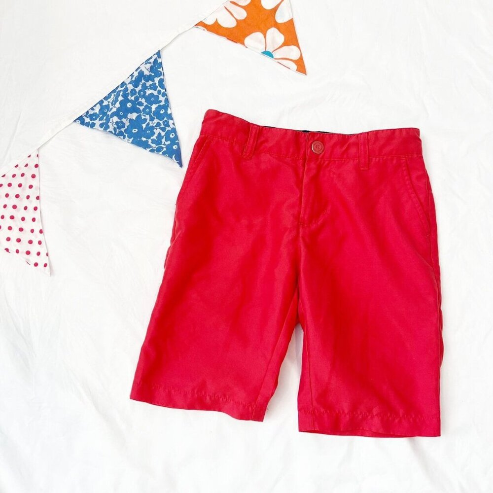 Nautica Red Shorts Performance Material Size 6